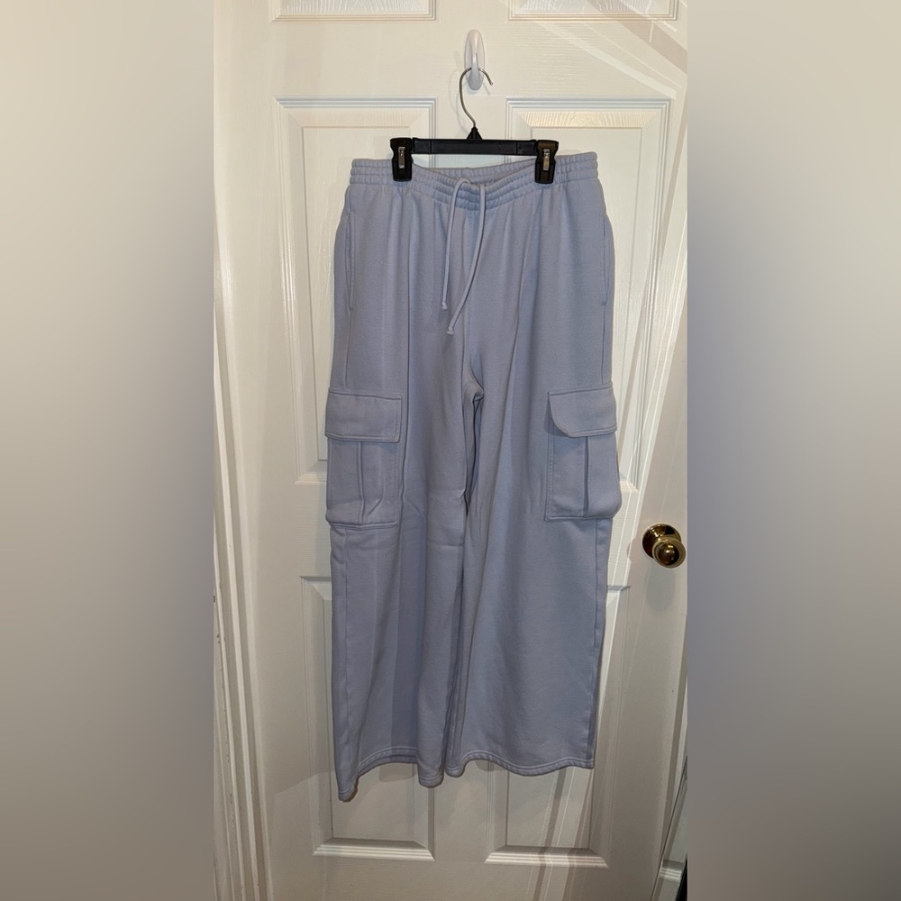 SKIMS COTTON FLEECE OVERSIZED CARGO PANT